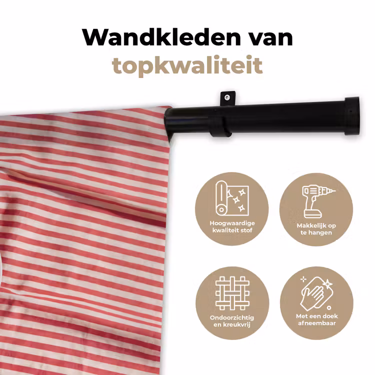 Wandkleed - Eten - Aardbeien - Fruit - Zomer - Rood — 3
