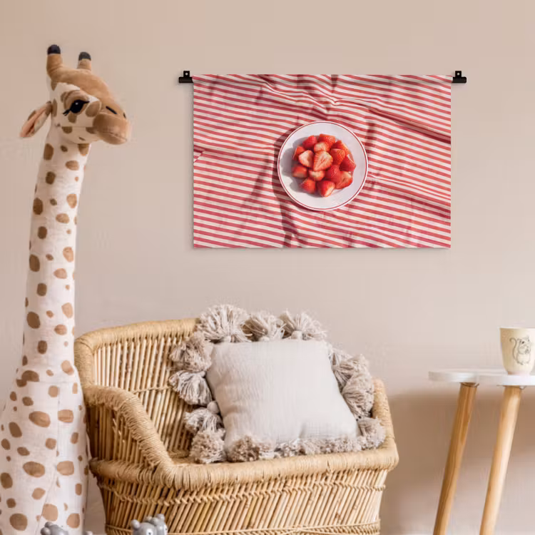 Wandkleed - Eten - Aardbeien - Fruit - Zomer - Rood — 5