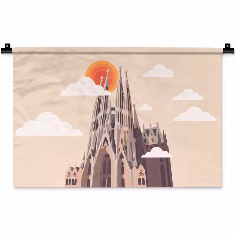 Wandkleed - Gebouw - Torens - Architectuur - Abstract - Zonsondergang — 1