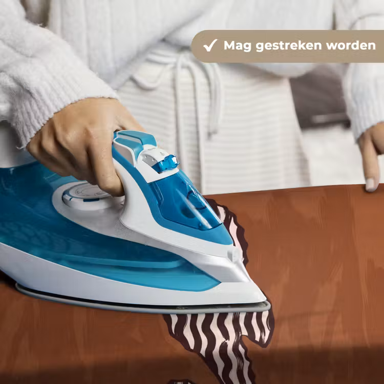 Wandkleed - Dieren - Zeepaardje - Abstract - Bruin - Strepen — 6