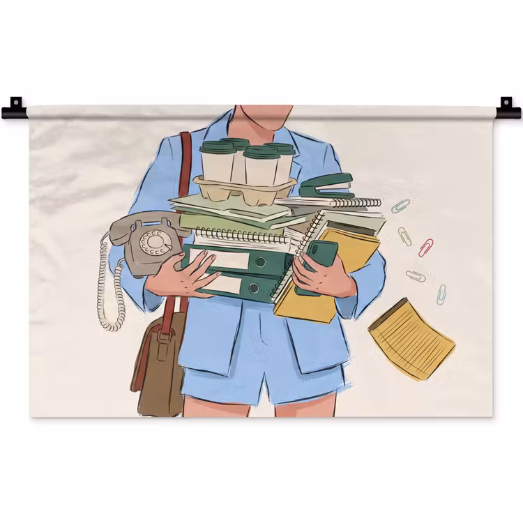 Wandkleed - Mens - Kantoorartikelen - Werk - Modern — 1
