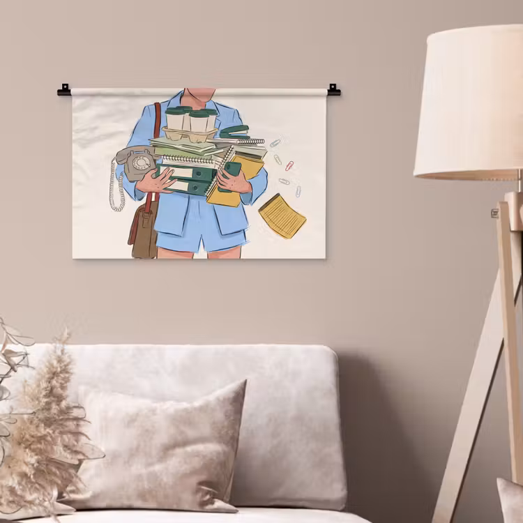 Wandkleed - Mens - Kantoorartikelen - Werk - Modern — 2