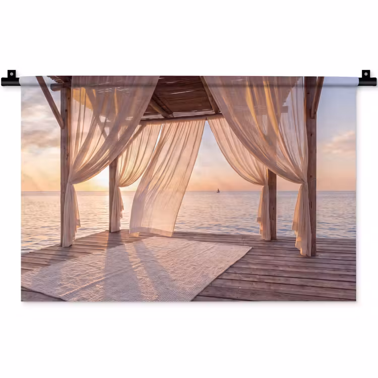 Wandkleed - Overkapping - Zee - Zonsondergang - Vakantie - Rust — 1