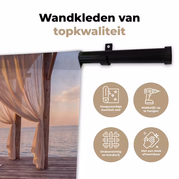 Wandkleed - Overkapping - Zee - Zonsondergang - Vakantie - Rust — 3