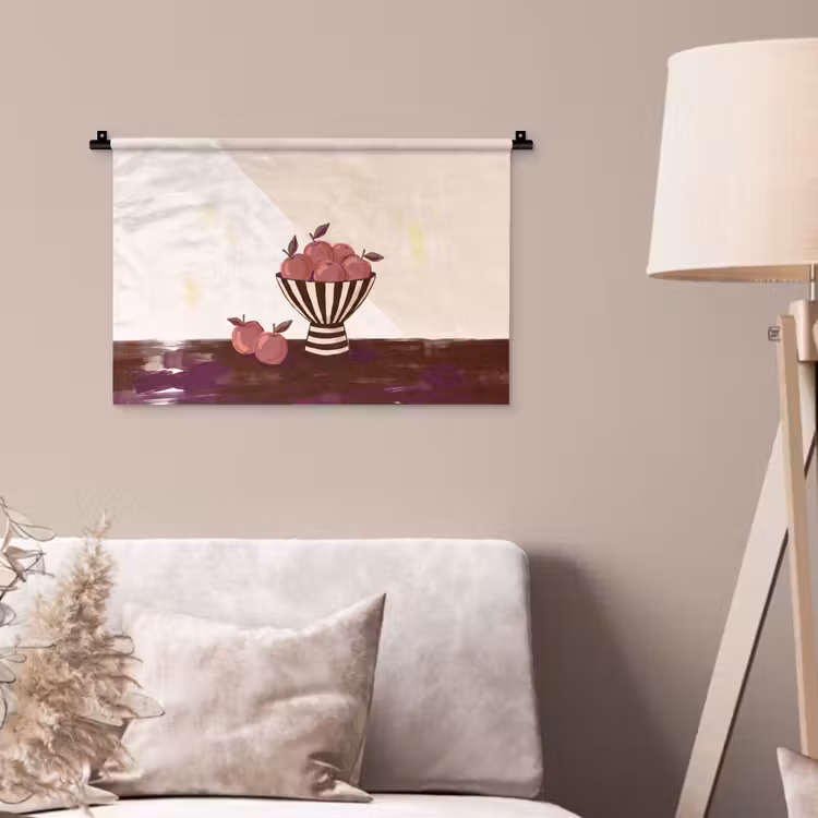 Wandkleed - Eten - Schaal - Stilleven - Modern - Rood — 2