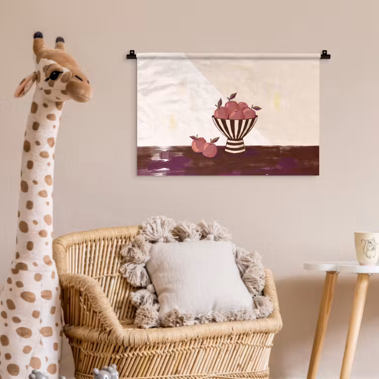 Wandkleed - Eten - Schaal - Stilleven - Modern - Rood — 5