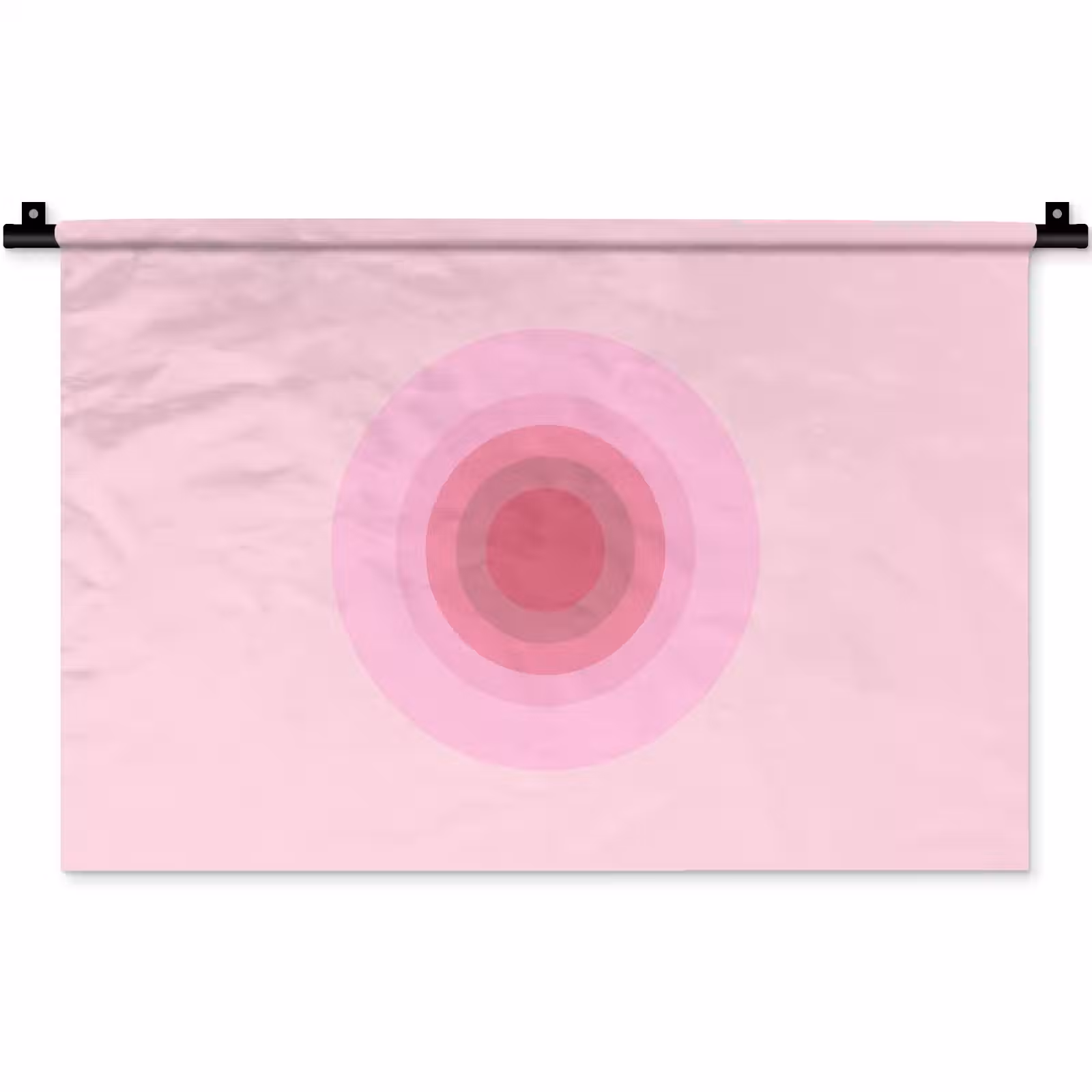 Wandkleed - Patroon - Cirkels - Abstract - Roze - Modern — 1