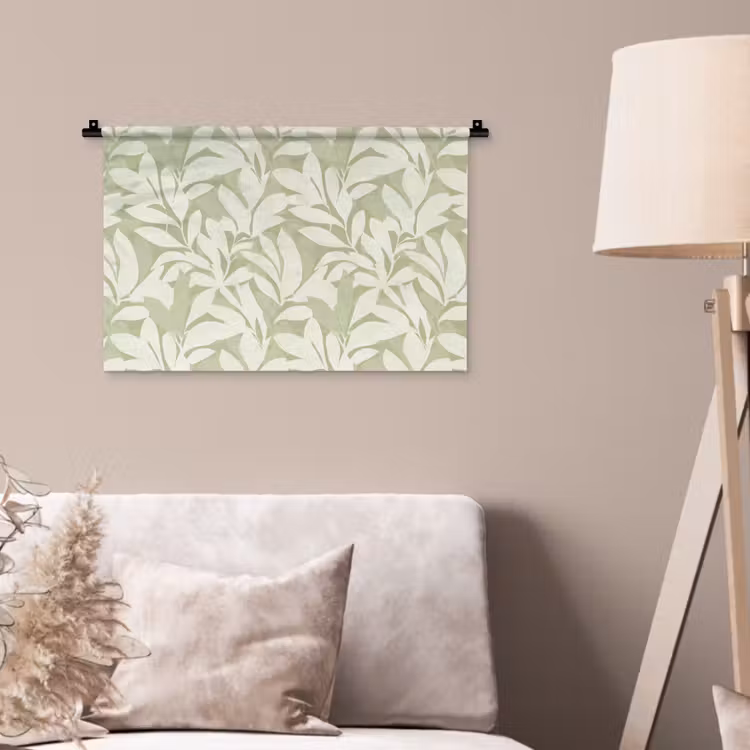Wandkleed - Saliegroen - Botanisch - Minimalistisch - Patroon — 2