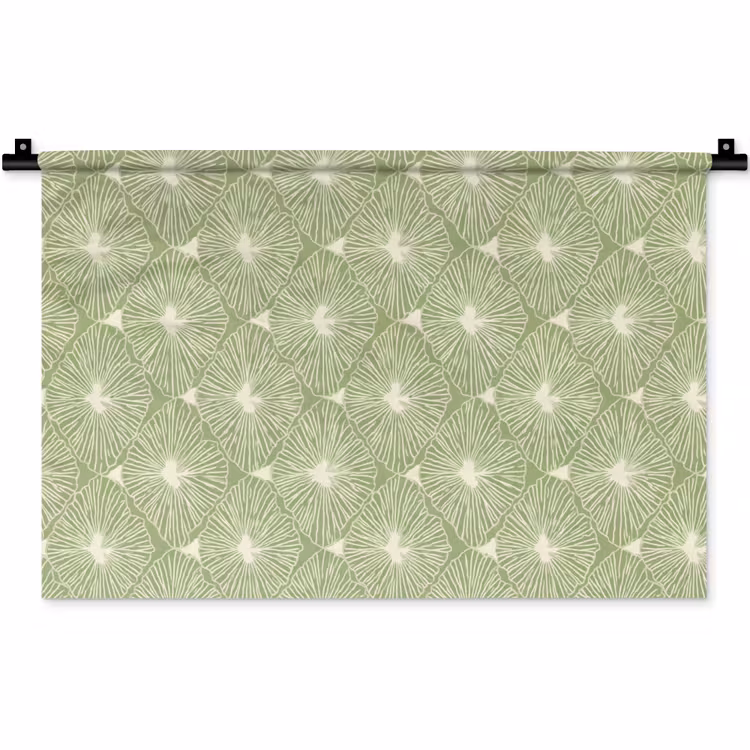 Wandkleed - Saliegroen - Botanisch - Ruiten - Organisch - Patroon — 1