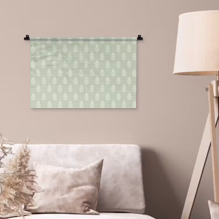 Wandkleed - Saliegroen - Botanisch - Takjes - Minimalistisch - Patroon — 2
