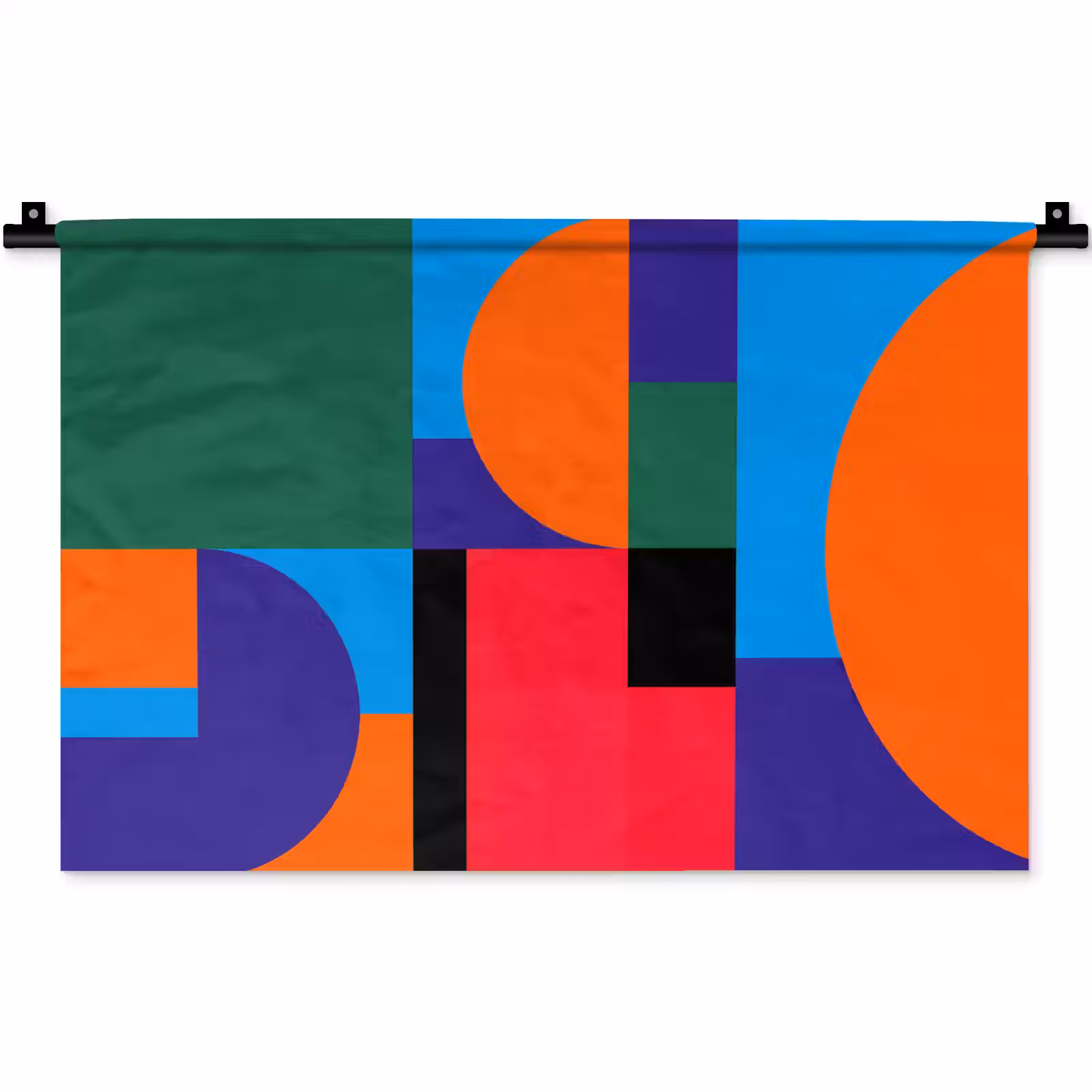 Wandkleed - Geometrisch - Abstract - Vormen - Kleurrijk - Modern — 1