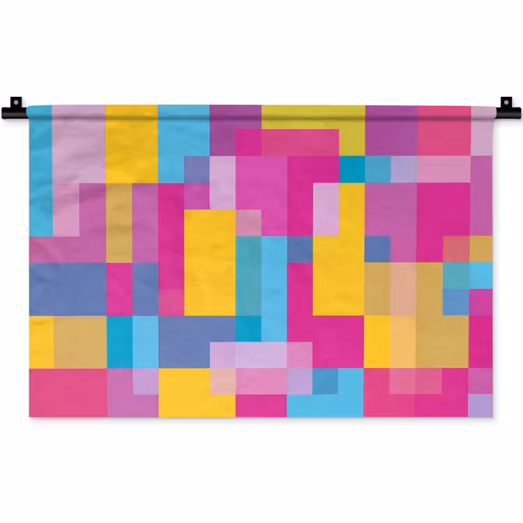 Wandkleed - Abstract - Geometrisch - Kunst - Kleurrijk - Modern — 1