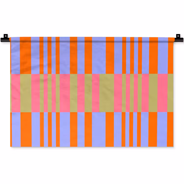 Wandkleed - Abstract - Patroon - Geometrisch - Kleurrijk - Modern — 1