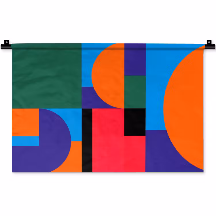 Wandkleed - Geometrisch - Abstract - Vormen - Kleurrijk - Modern — 1
