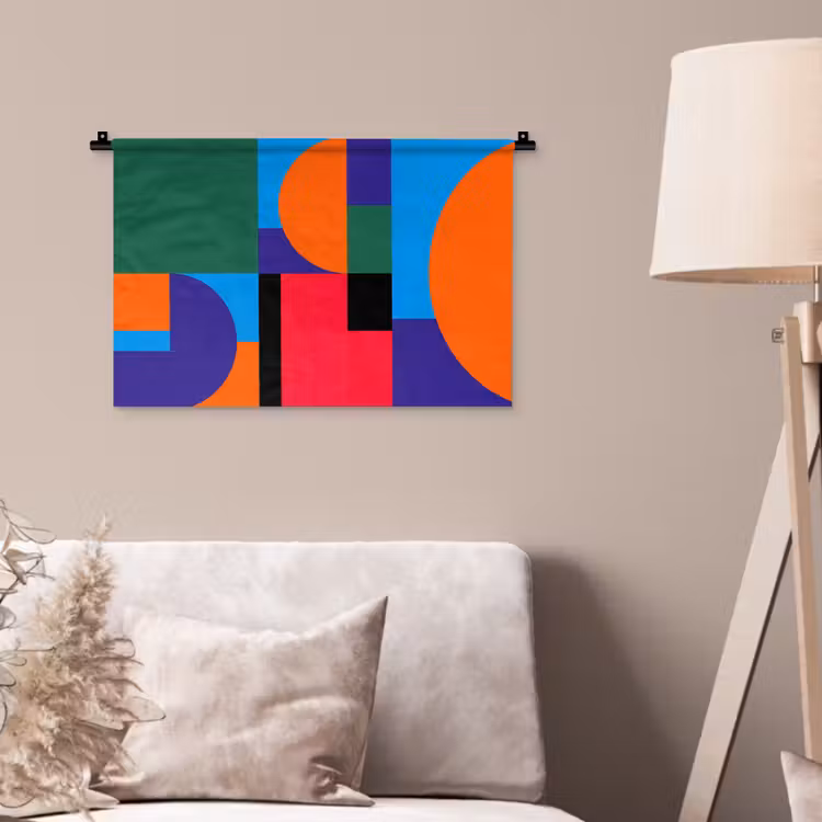 Wandkleed - Geometrisch - Abstract - Vormen - Kleurrijk - Modern — 2