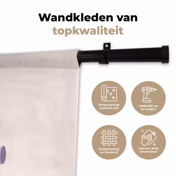 Wandkleed - Beer - Auto - Kinderkamer - Cartoon - Speels — 3