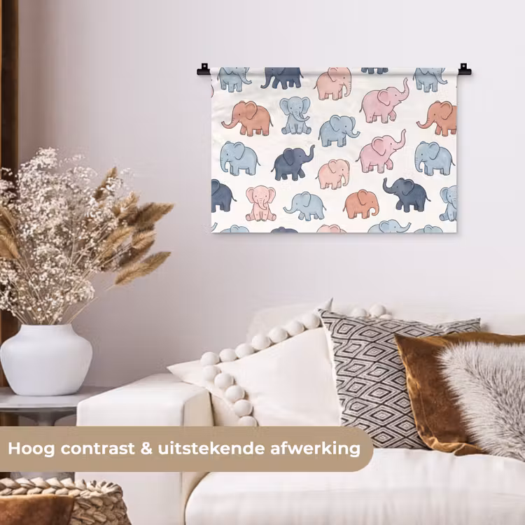 Wandkleed - Dieren - Patroon - Kinderkamer - Pastel - Speels — 4