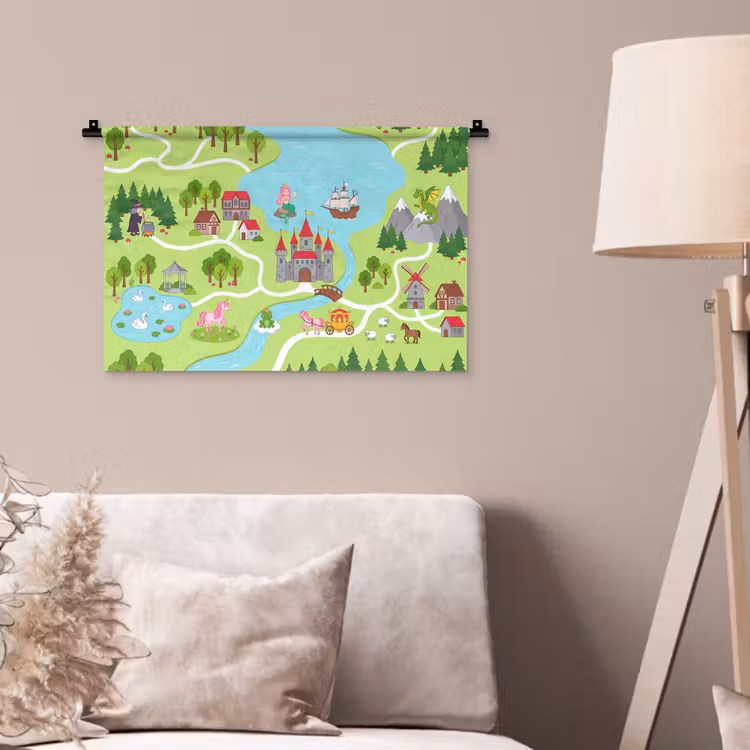 Wandkleed - Kasteel - Fantasie - Cartoon — 2