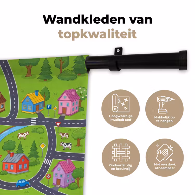 Wandkleed - Dorp - Wegen - Huizen — 3