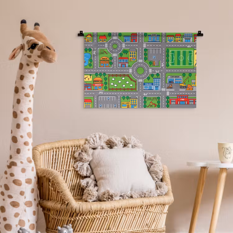 Wandkleed - Gebouwen - Straten - Kinderlijk — 5