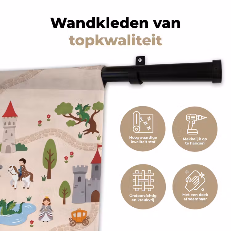 Wandkleed - Kasteel - Sprookje - Kinder — 3