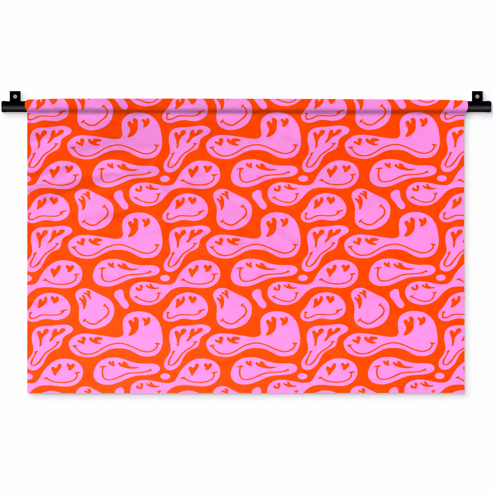 Wandkleed - Valentijn - Smiley - Rood - Roze — 1