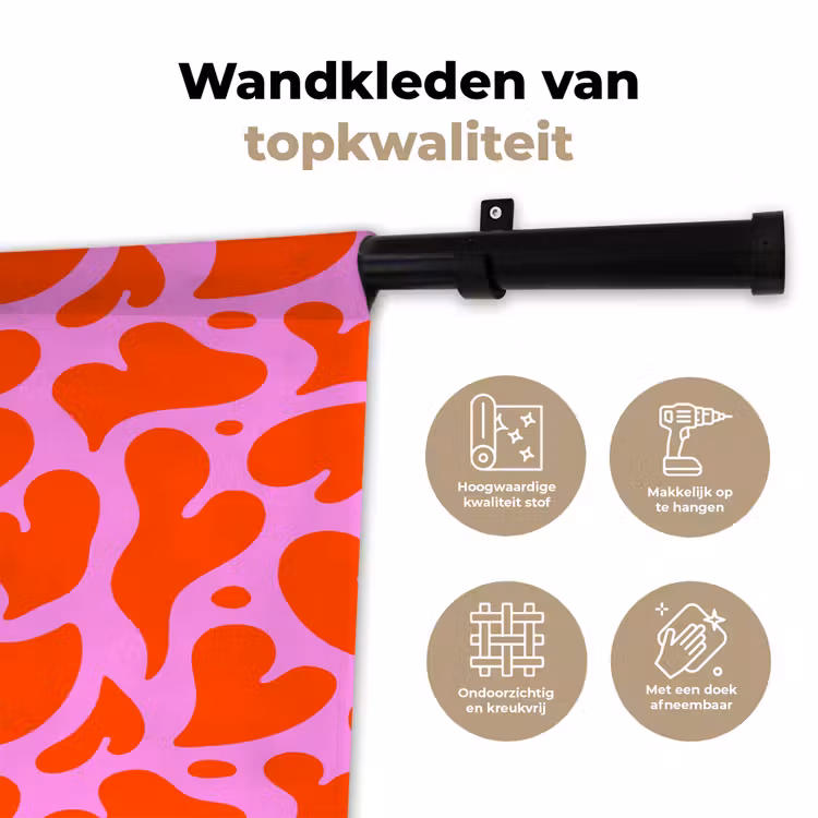 Wandkleed - Valentijn - Harten - Roze - Rood — 3