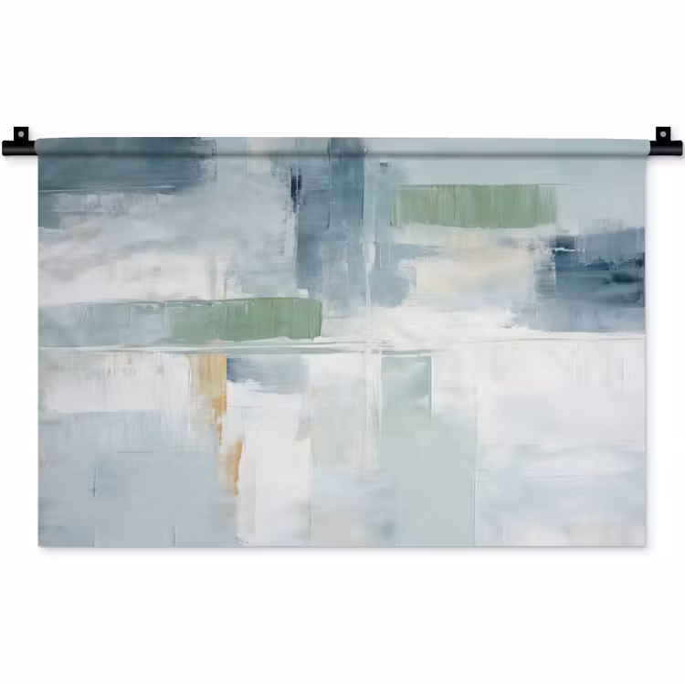Wandkleed - Verf - Moderne kunst - Abstract - Grijs — 1