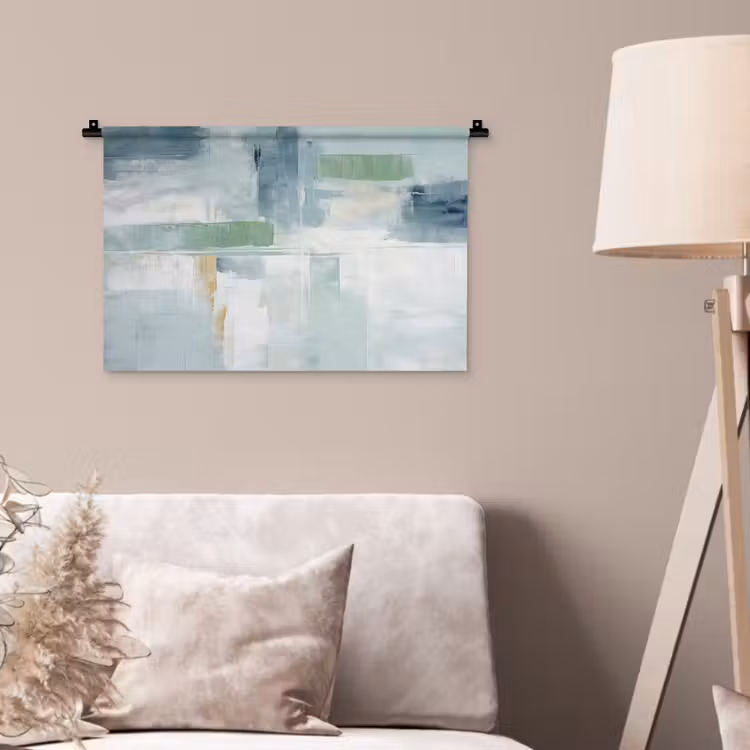 Wandkleed - Verf - Moderne kunst - Abstract - Grijs — 2
