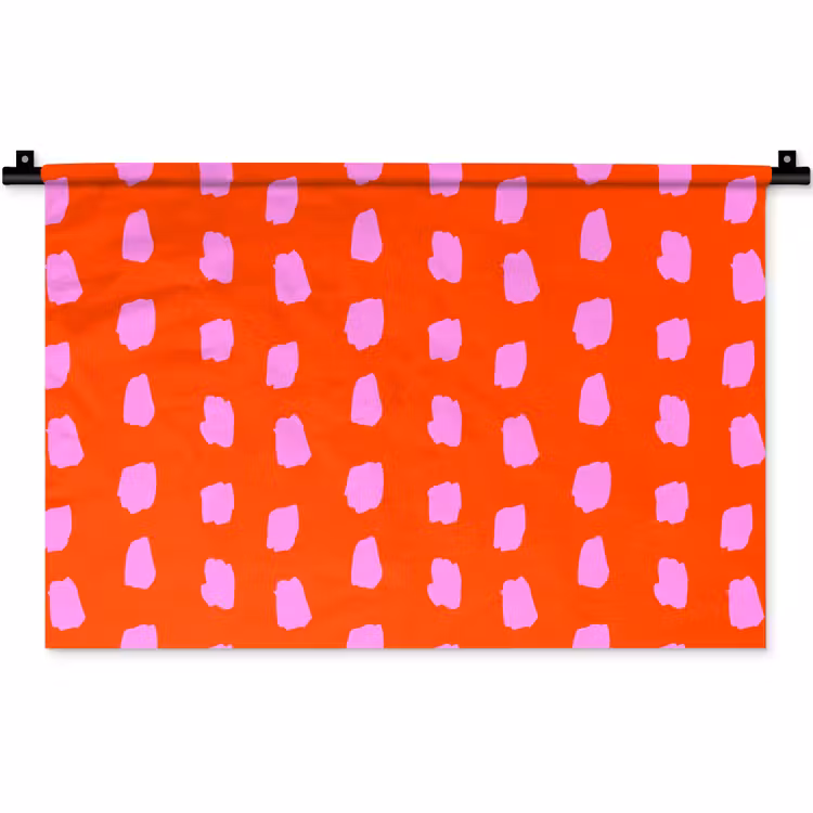 Wandkleed - Verf - Roze - Rood — 1