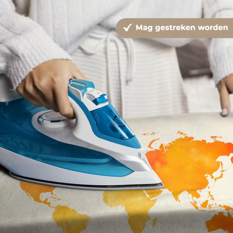 Wandkleed - Wereldkaart - Oranje - Kleurrijk — 6