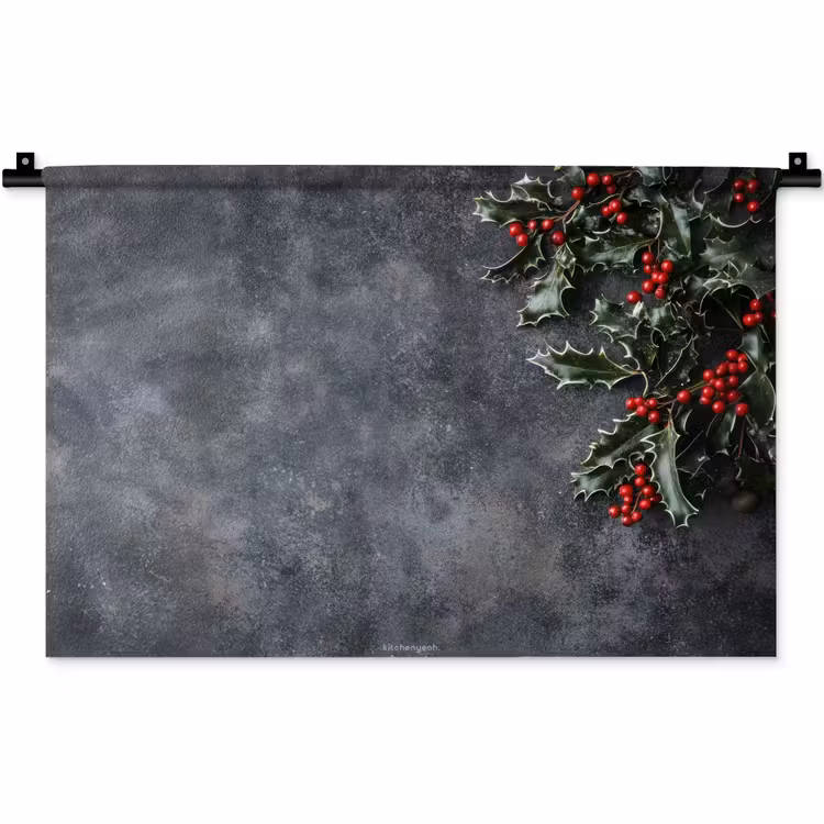 Wandkleed - Winter - Hulst - Kerst - Beton — 1