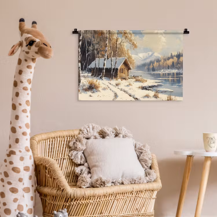 Wandkleed - Winter - Sneeuw - Huis - Natuur — 5