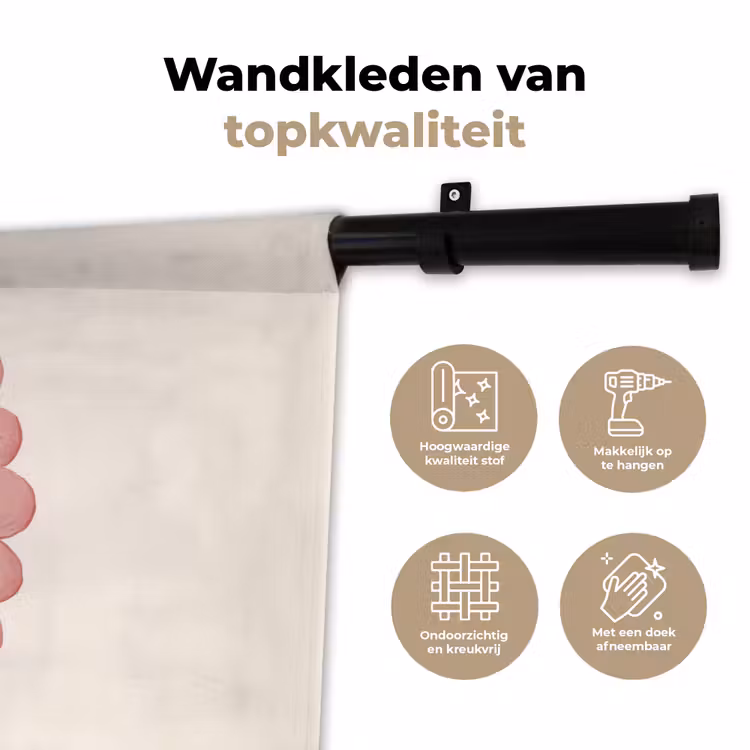 Wandkleed - Tulp - Lijst - Ovaal - Illustratie — 3