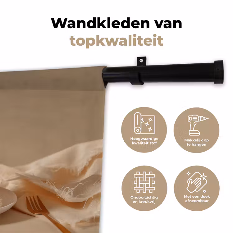Wandkleed - Vanilletaart - Cake - Romig — 3
