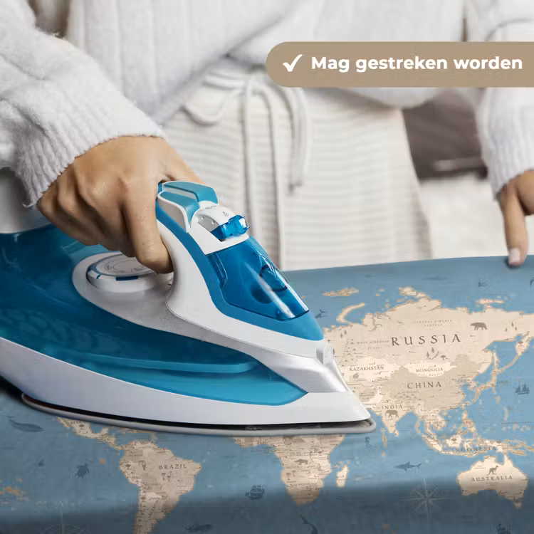 Wandkleed - Wereldkaart - Oceaan - Realistisch - Blauw — 6