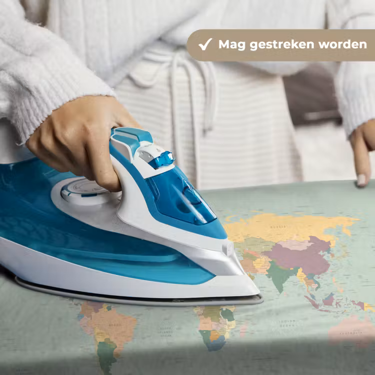 Wandkleed - Wereldkaart - Realistisch - Kaart — 6