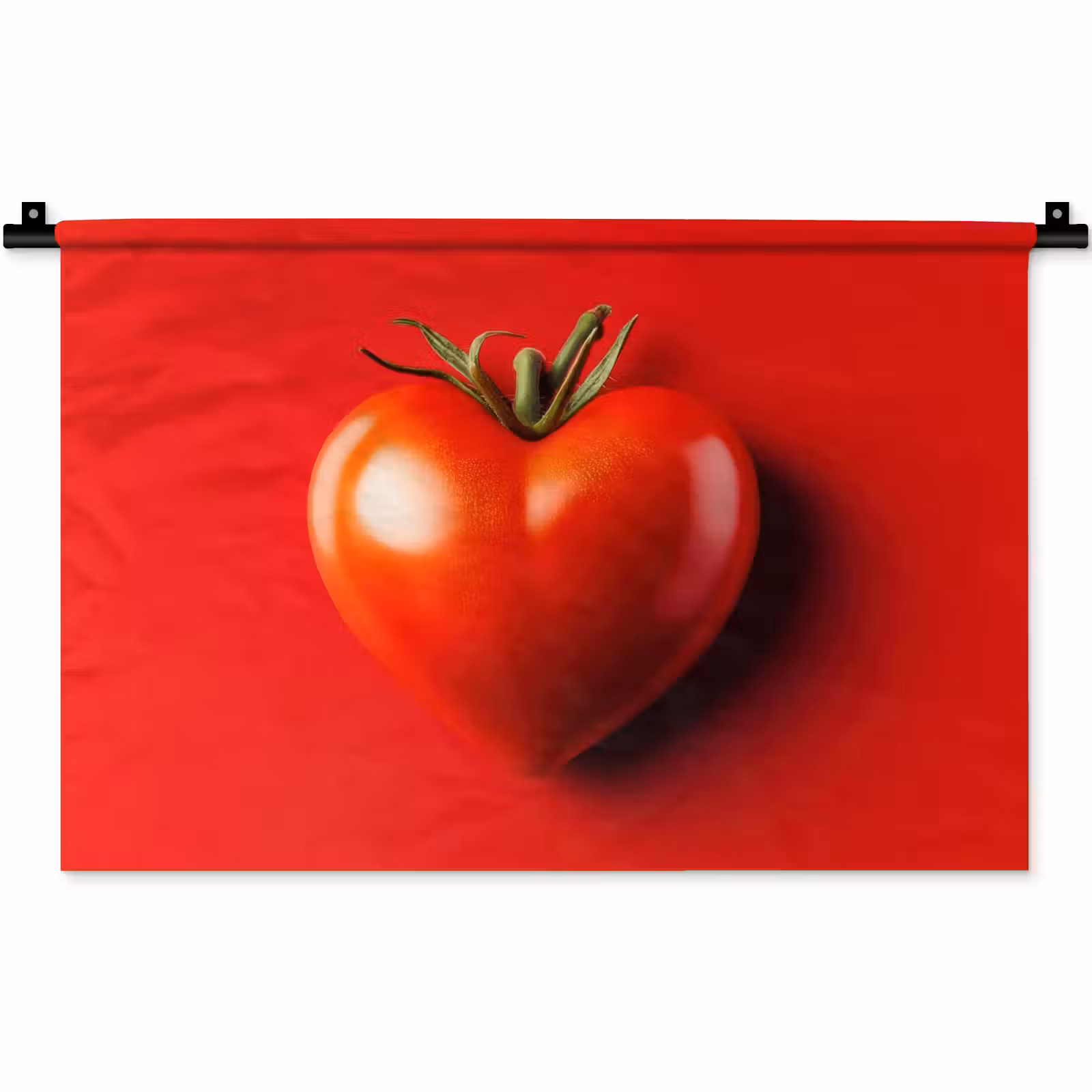 Wandkleed - Tomaat - Rood - Hart — 1