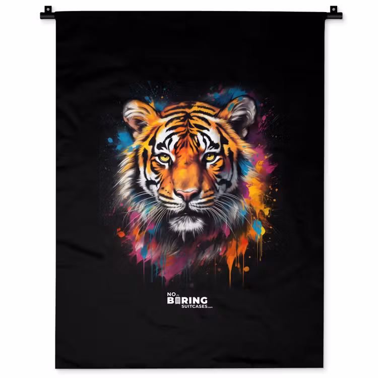 Wandkleed - Tijger als street art kunstwerk — 1