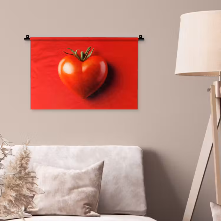 Wandkleed - Tomaat - Rood - Hart — 2