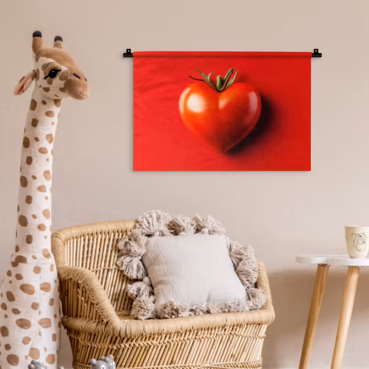 Wandkleed - Tomaat - Rood - Hart — 5