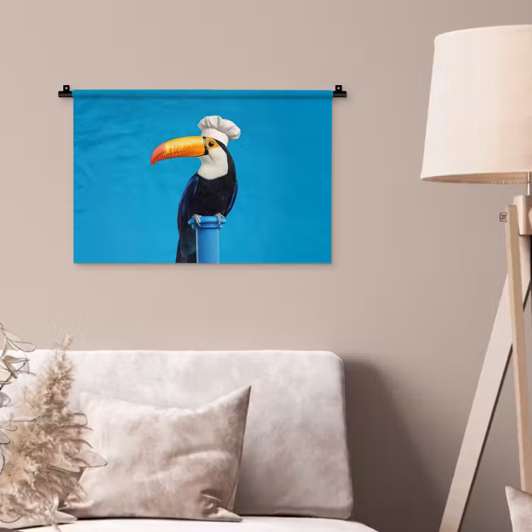 Wandkleed - Tucan - Sokkel - Vogel - Koksmuts — 2