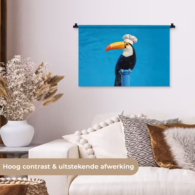 Wandkleed - Tucan - Sokkel - Vogel - Koksmuts — 4