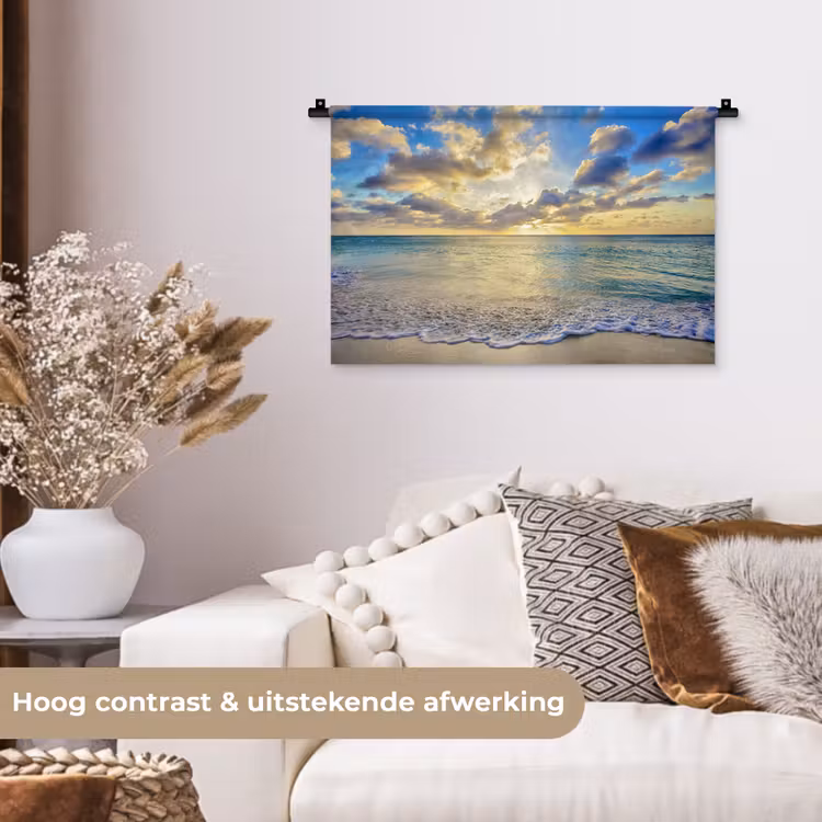 Wandkleed - Zee - Strand - Wolken - Zon — 4