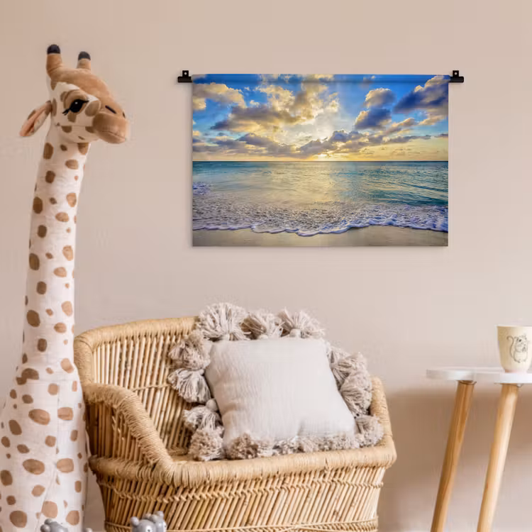 Wandkleed - Zee - Strand - Wolken - Zon — 5