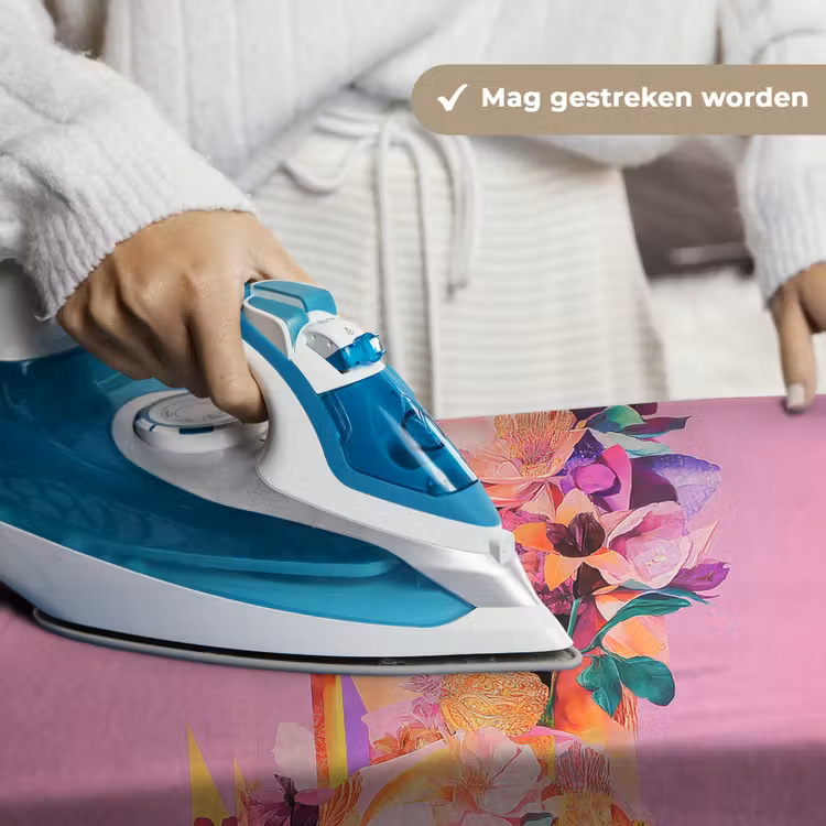 Wandkleed - Vrouw - Bloemen - Paars - Abstract — 6