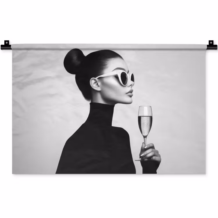 Wandkleed - Vrouw - Champagne - Modern — 1