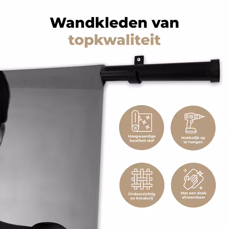 Wandkleed - Vrouw - Lolly - Zwart — 3