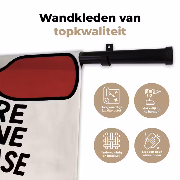Wandkleed - Wijnfles - Quote - Rood - Glas — 3