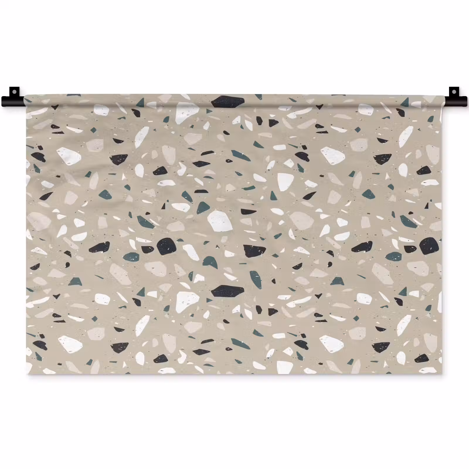Wandkleed - Terrazzo - Patroon - Groen — 1
